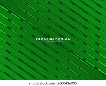 Futuristic green lines abstract background. Geometric green lines form abstract vector background. Green modern background.