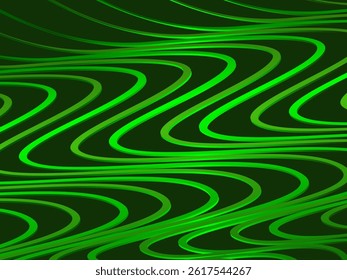 Futuristic green lines abstract background. Geometric green lines form abstract vector background. Green modern background.	