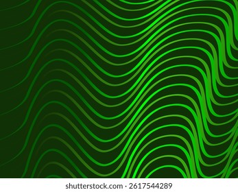 Futuristic green lines abstract background. Geometric green lines form abstract vector background. Green modern background.	