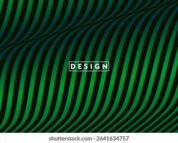 Futuristic green lines abstract background. Geometric green lines form abstract vector background. Green modern background.