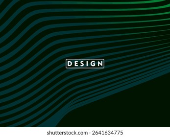 Futuristic green lines abstract background. Geometric green lines form abstract vector background. Green modern background.