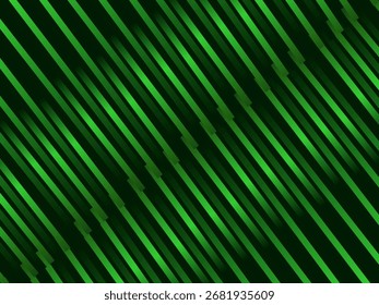 Líneas verdes futuristas de fondo abstracto. Las líneas verdes geométricas forman un fondo de Vector abstracto. Fondo moderno verde.