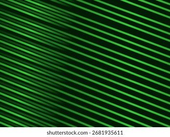 Futuristic green lines abstract background. Geometric green lines form abstract vector background. Green modern background.
