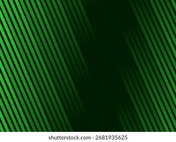 Futuristic green lines abstract background. Geometric green lines form abstract vector background. Green modern background.