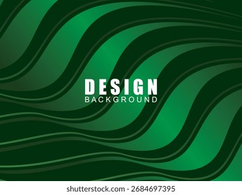Futuristic green lines abstract background. Geometric green lines form abstract vector background. Green modern background.