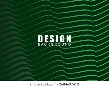Líneas verdes futuristas de fondo abstracto. Las líneas verdes geométricas forman un fondo de Vector abstracto. Fondo moderno verde.