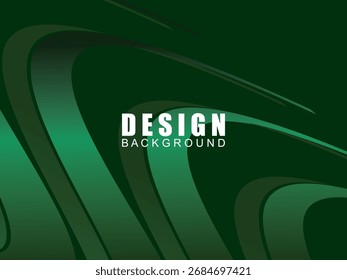 Futuristic green lines abstract background. Geometric green lines form abstract vector background. Green modern background.