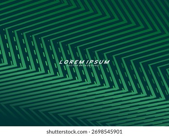 Futuristic green lines abstract background. Geometric green lines form abstract vector background. Green modern background.	
