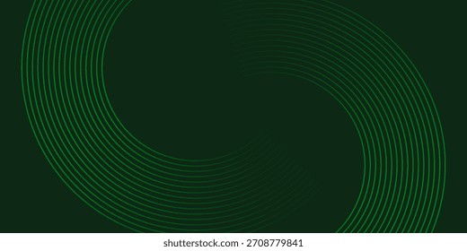Futuristische grüne Linien abstrakter Hintergrund. Geometrische grüne Linien bilden einen abstrakten Vektorhintergrund. Grüner, moderner Hintergrund.