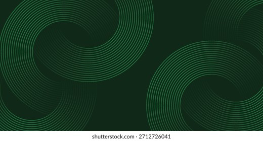 Futuristische grüne Linien abstrakter Hintergrund. Geometrische grüne Linien bilden einen abstrakten Vektorhintergrund. Grüner, moderner Hintergrund.