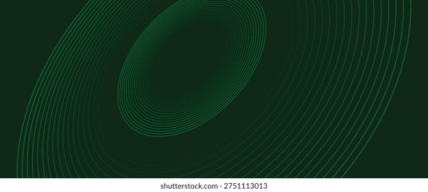 Futuristic green lines abstract background. Geometric green lines form abstract vector background. Green modern background.