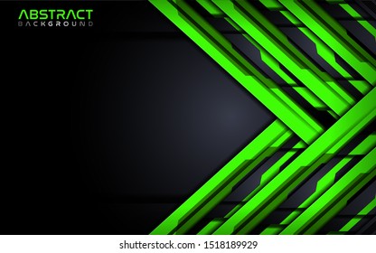 Futuristic green modern tech abstract background design template. Vector graphic