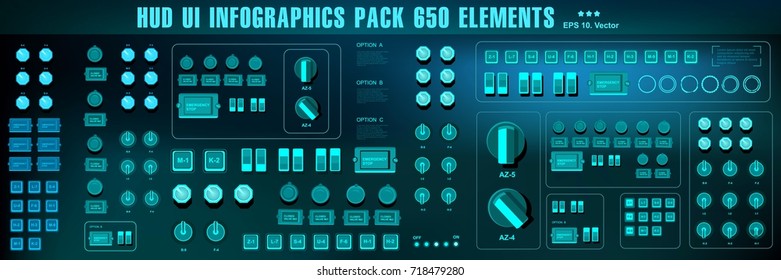 Futuristic green virtual graphic touch user interface, target