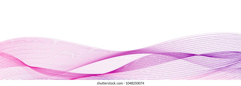 Futuristic grid line background poligon mock up. Dinamic ultraviolet curve. Strip vector horizontal illustration. Modern blend design template. Wavy cover pattern.
