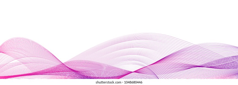 Futuristic grid line background poligon mock up. Dinamic ultraviolet curve. Strip vector horizontal illustration. Modern blend design template. Wavy cover pattern.