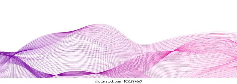 Futuristic grid line background poligon mock up. Dinamic ultraviolet curve. Strip vector horizontal illustration. Modern blend design template. Wavy cover pattern.