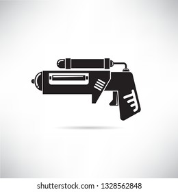 futuristic gun icon