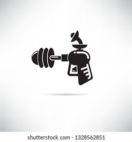futuristic gun icon