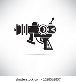 futuristic gun icon