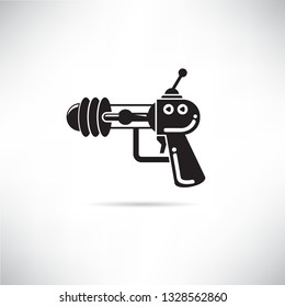 futuristic gun icon