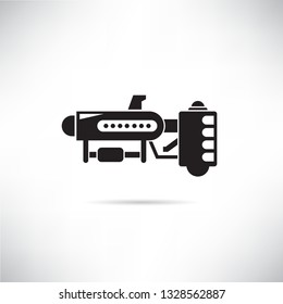futuristic gun icon