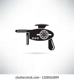 futuristic gun icon