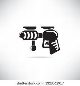 futuristic gun icon
