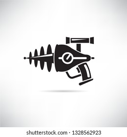 futuristic gun icon