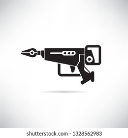 futuristic gun icon