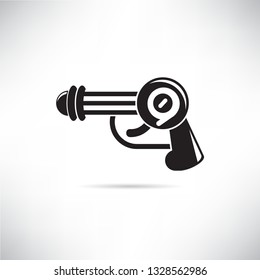futuristic gun icon