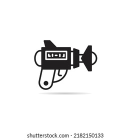 ilustración de vector de icono de arma futurista