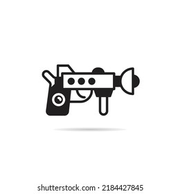 futuristic gun icon vector illustration