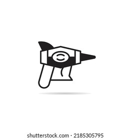 ilustración de vector de icono de arma futurista