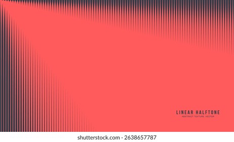 Futuristic halftone background with linear striped effect mimicking light rays. Perfect for tech layouts, UI, covers or cyber-inspired visuals. Red and black palette with modern brutalist graphic vibe