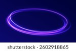 Futuristic Halo Motion: A Dynamic Collection of Brightly Glowing Circular Streaks in Shades of Blue, Purple, and Orange, Floating Elegantly in a Vast, Cosmic, Digital Dreamscape