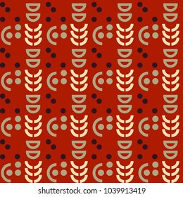 Futuristic harvest seamless pattern. Suitable for screen, print and other media.