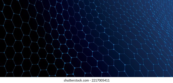 Futuristic hexagon background. Abstract technology background. Technology concept. Big data. 3d rendering. Technology background vector. Vector illustration.