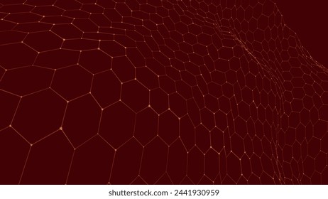 Futuristic hexagon background. Abstract technology background. Technology concept. Abstract 3d vector illustration.