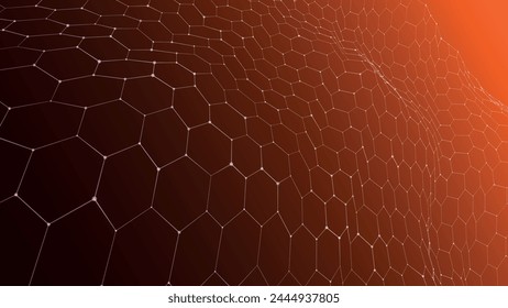 Futuristic hexagon background. Abstract technology background. Technology concept. Abstract 3d vector illustration.
