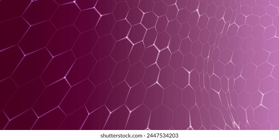Futuristic hexagon background. Abstract technology background. Technology concept. Abstract 3d vector illustration.