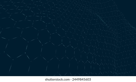 Futuristic hexagon background. Abstract technology background. Technology concept. Abstract 3d vector illustration.