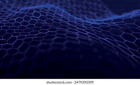 Futuristic hexagon background. Abstract technology background. Technology concept. Abstract 3d vector illustration