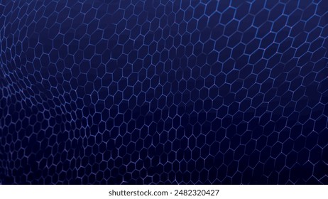 Fondo hexagonal futurista. Abstractas tecnología de fondo. Concepto de Tecnología. Ilustración vectorial 3d Abstractas