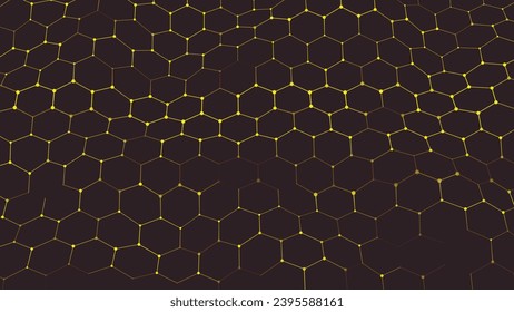 Futuristic hexagon background. Futuristic hexagonal vector illustration. Abstract technology background. Technology concept. Big data. 3d rendering.