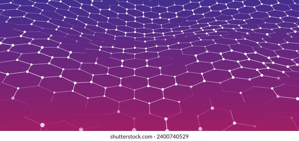 Futuristic hexagon background. Futuristic hexagonal vector illustration. Abstract technology background. Technology concept. Big data. 3d rendering.