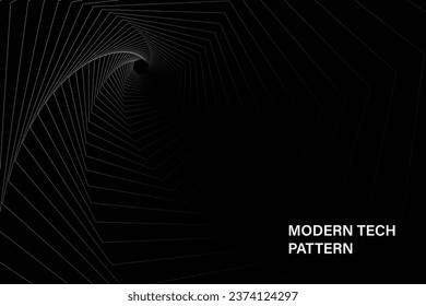 futuristic hexagon geometric lines background. Dynamic gold pattern. Modern lines Futuristic technology concept. Suit for poster, banner, brochure, cover, website, flyer. Vector illustration