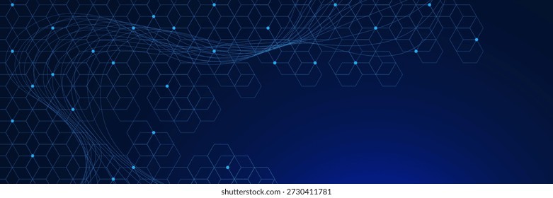  hexágono futurista con