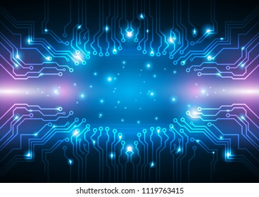 Futuristic hi tech circuit board parts, Technology abstract, sci-fi and futuristic concept, Vector illustration background.