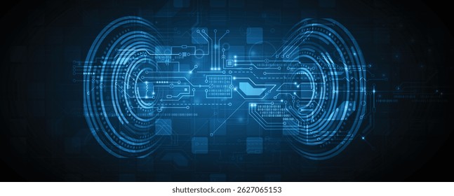 Futuristic high next generation technology abstract circuit board background