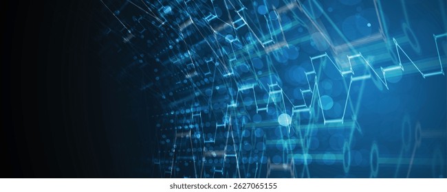 Futuristisch hohe Technologie der nächsten Generation abstrakter Leiterplattenhintergrund